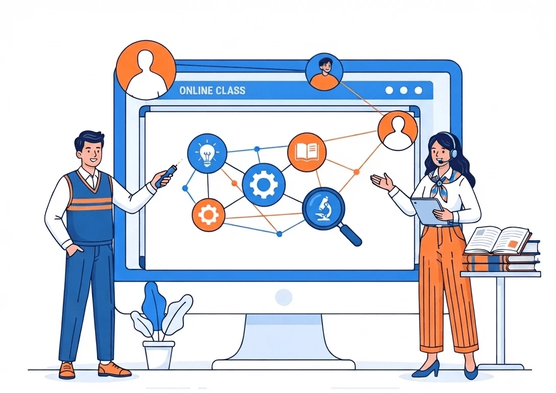 Learners and mentors connecting on Aveon Academy